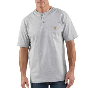 K84 - Carhartt Men's Loose Fit Heavyweight Short-Sleeve Pocket Henley T-Shirt