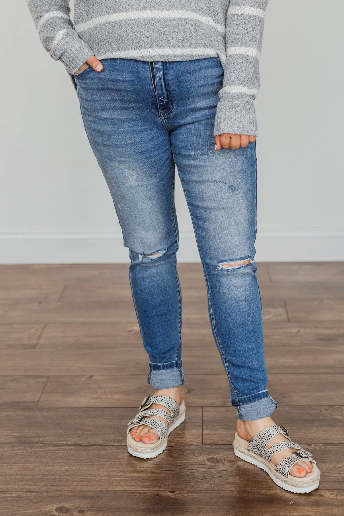 KanCan High-Rise Skinny Jeans- Alexa Wash