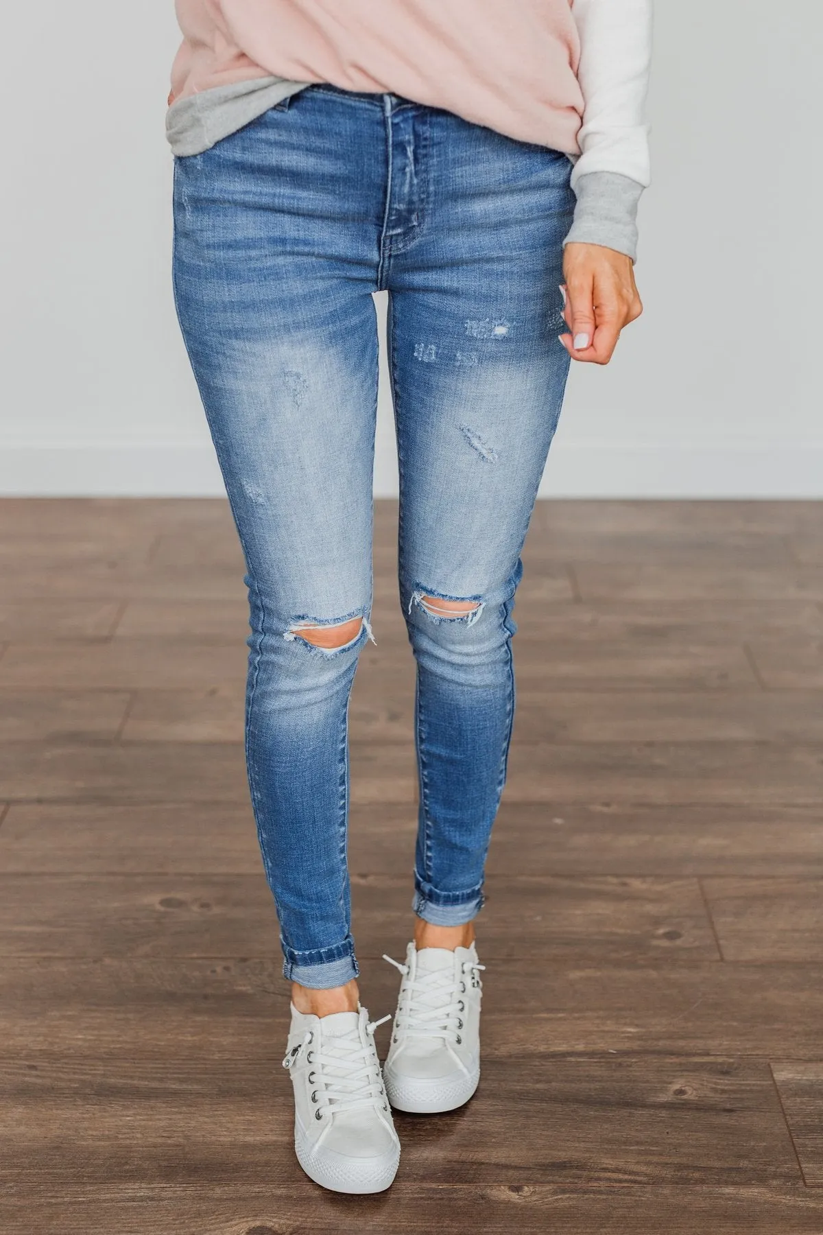 KanCan High-Rise Skinny Jeans- Alexa Wash