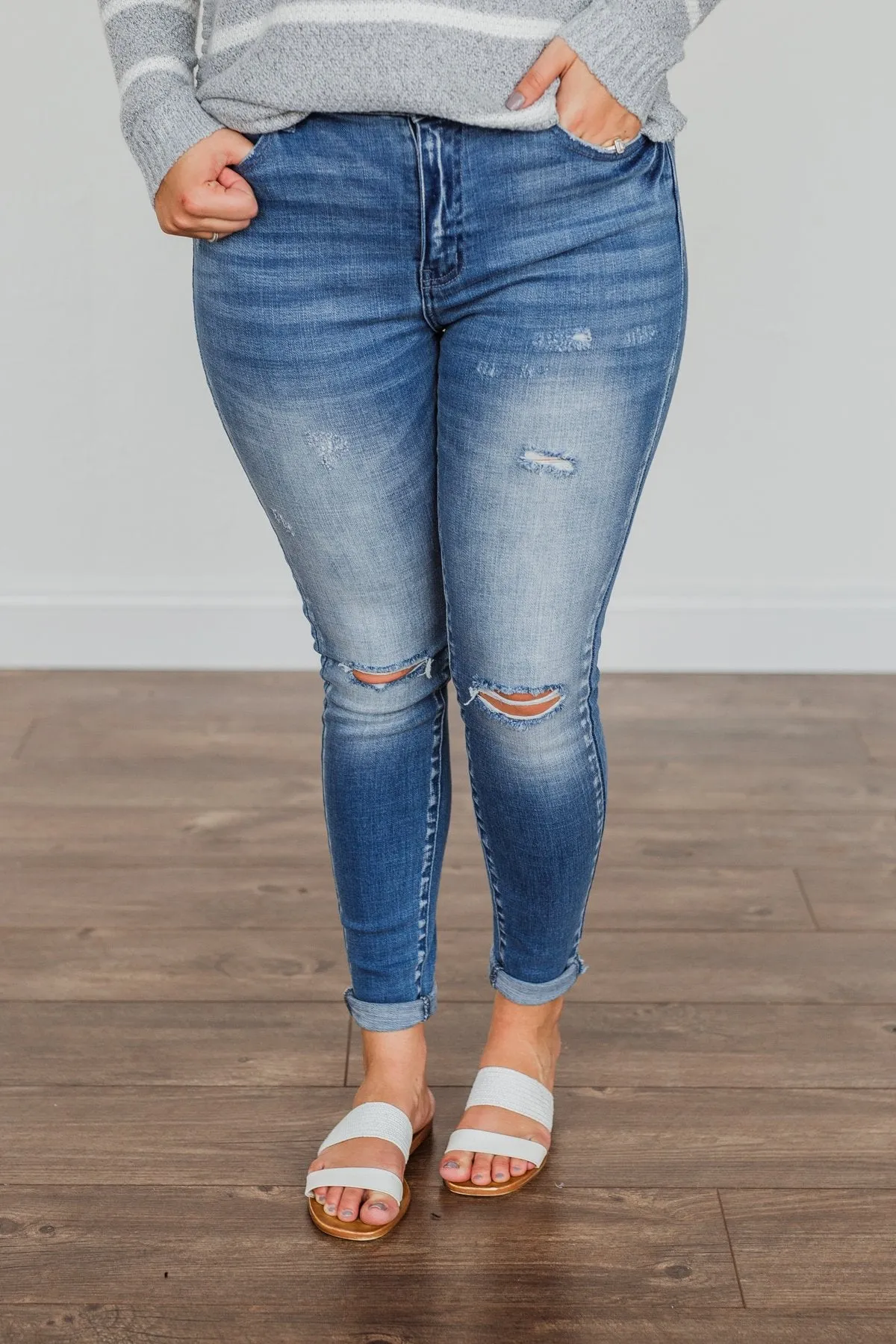 KanCan High-Rise Skinny Jeans- Alexa Wash