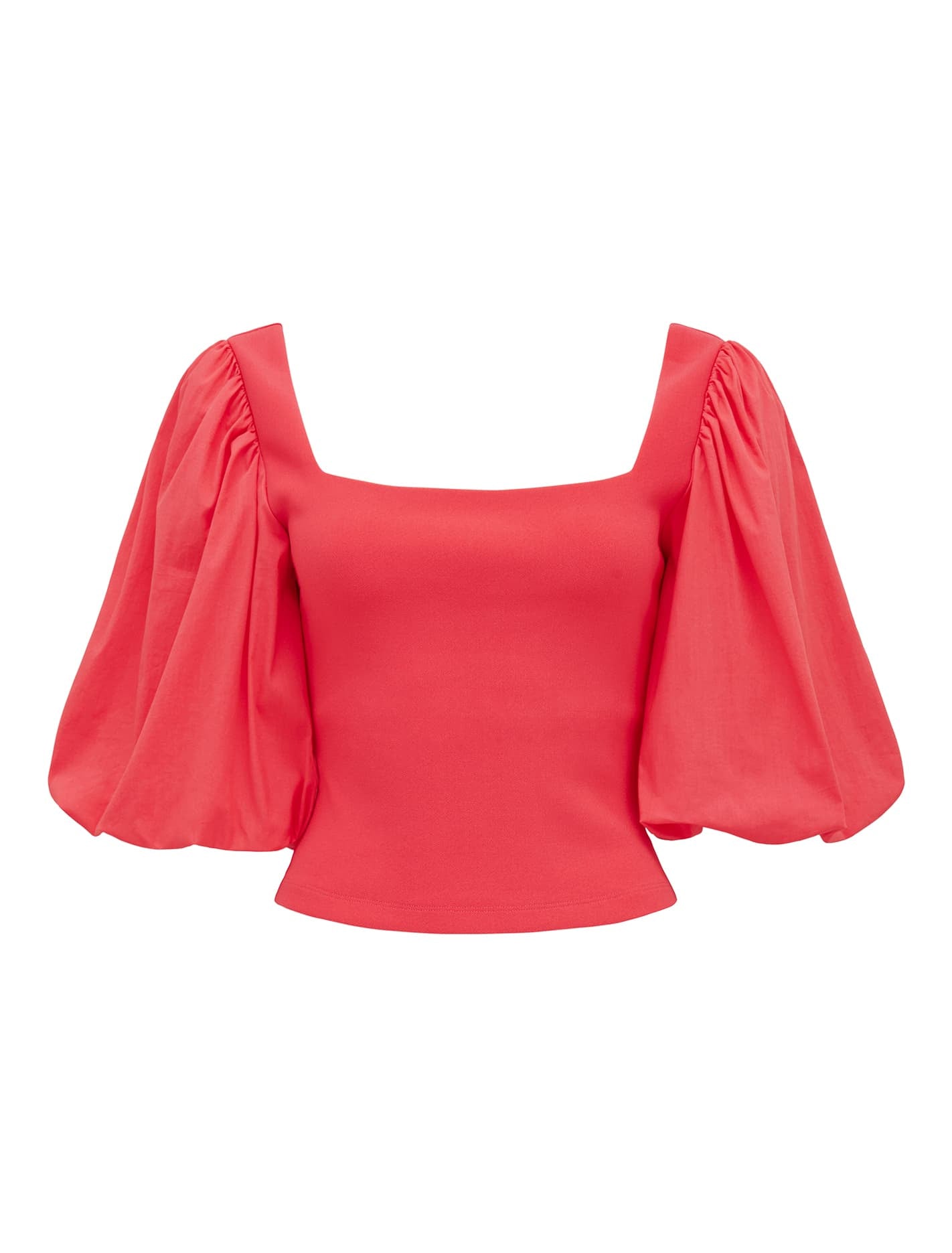 Lainey Crepe Balloon Sleeve Top