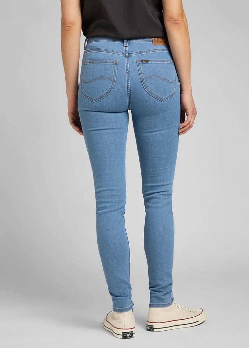 Lee Scarlett High Skinny Stretch Jeans Clean Light