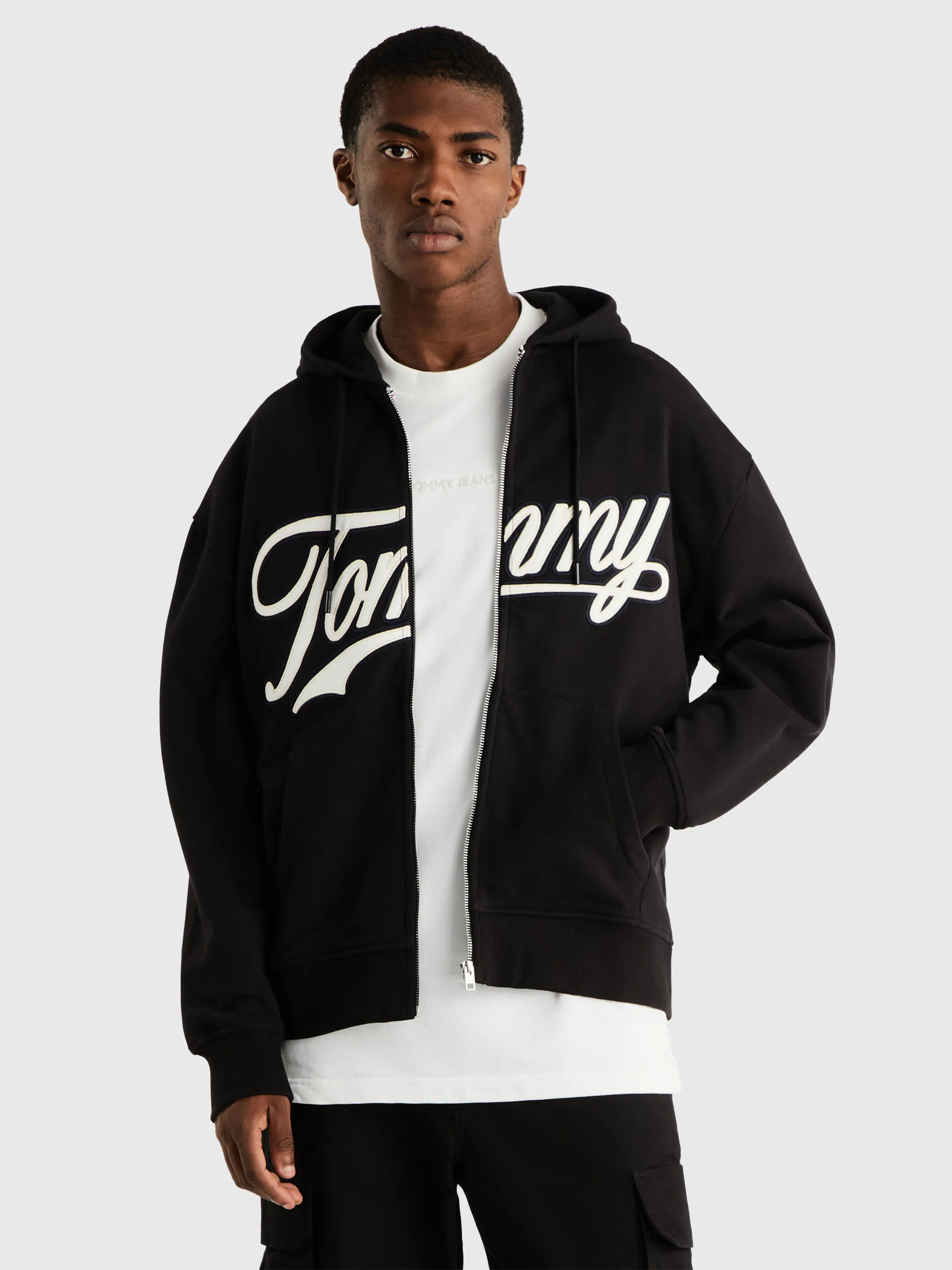 Letterman Zip-Thru Hoodie | Sweatshirts & Hoodies | Tommy Jeans