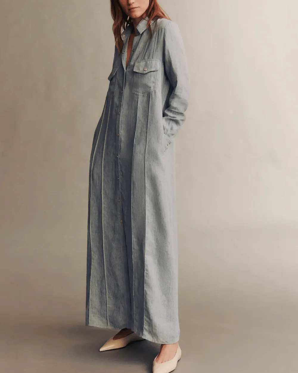 Light Indigo Marfa Maxi Dress