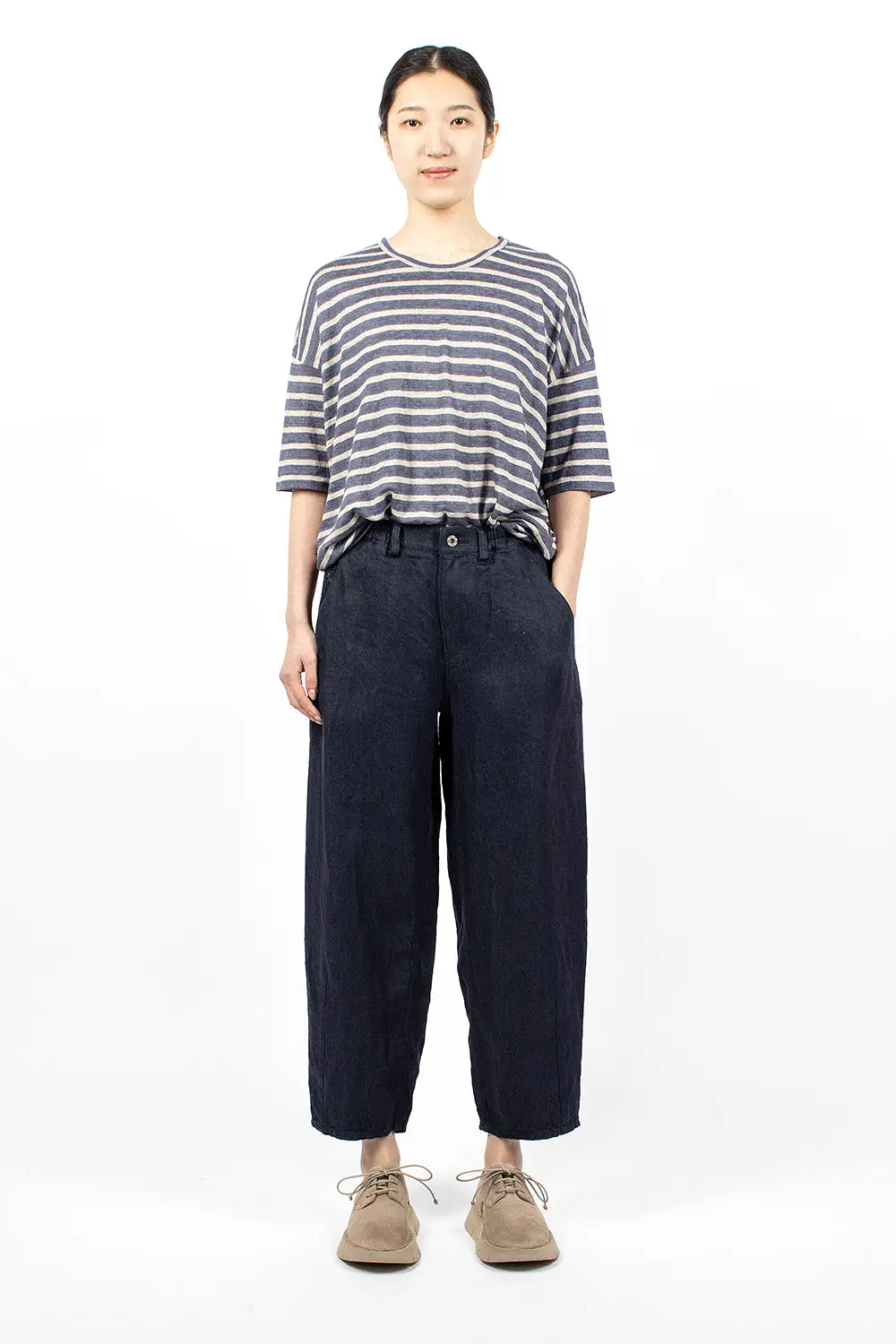 Linen Jeans Navy