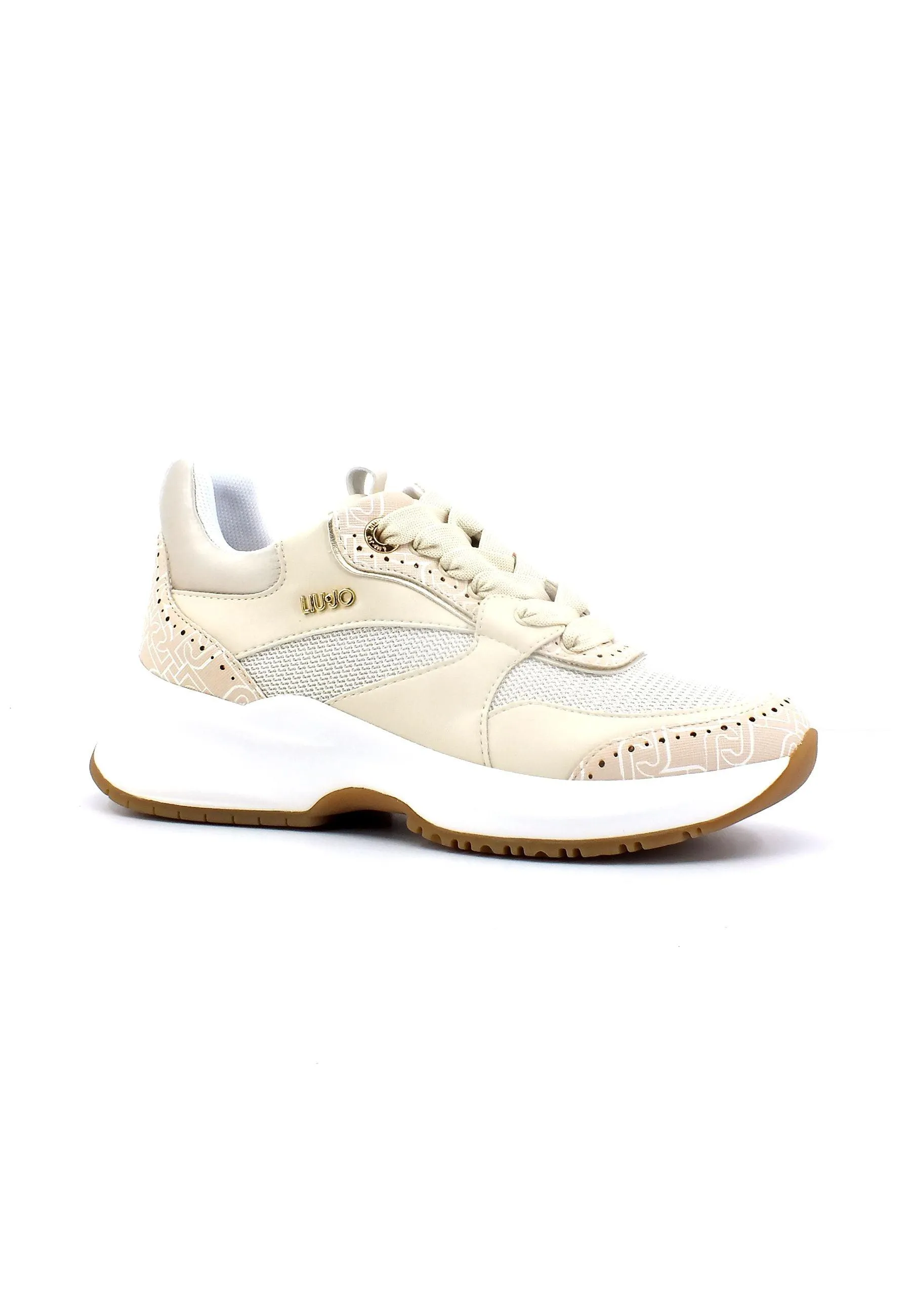 LIU JO Lily 17 Sneaker Donna Milk Gold BA3081EX170