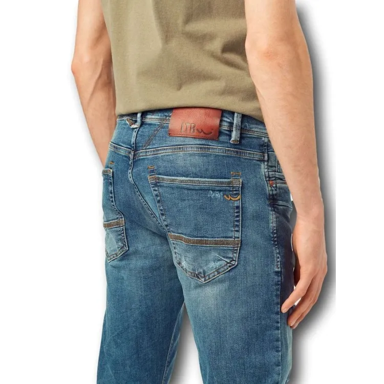 LTB 51319 Servando X D Jeans Uomo Tapered Blu Greenlight