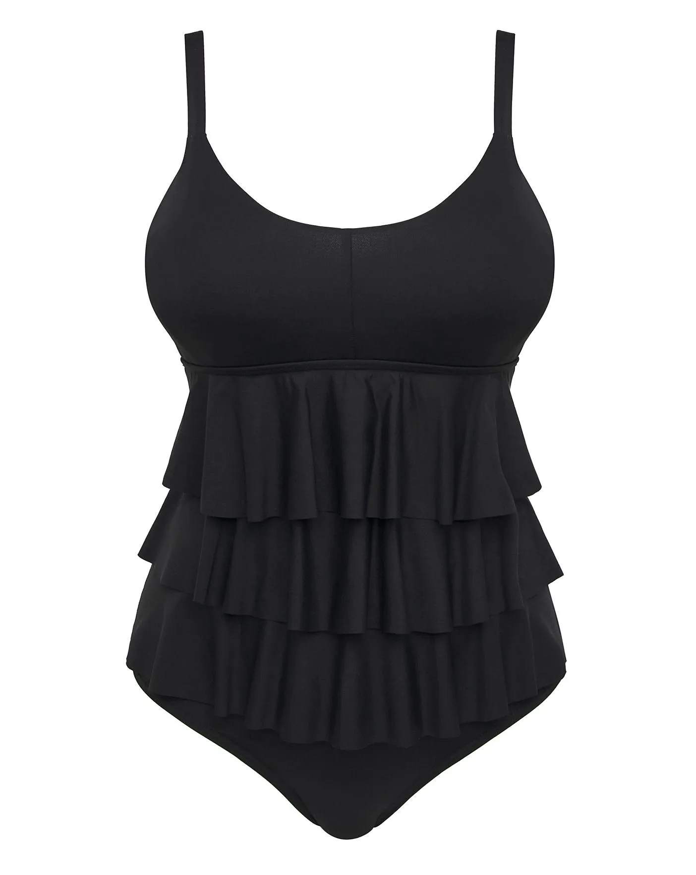 MAGISCULPT Illusion Ruffle Tummy Control Swimsuit