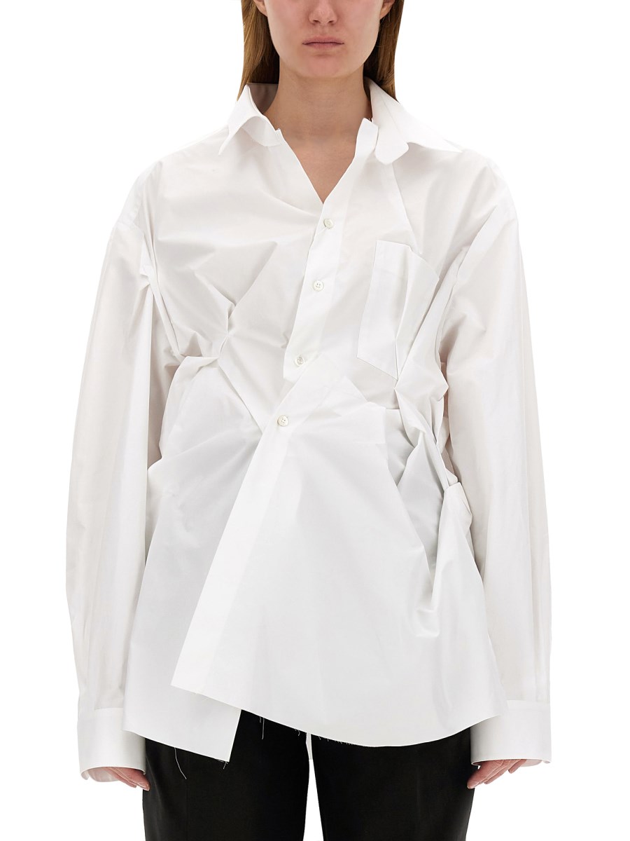 MAISON MARGIELA    COTTON POPLIN SHIRT