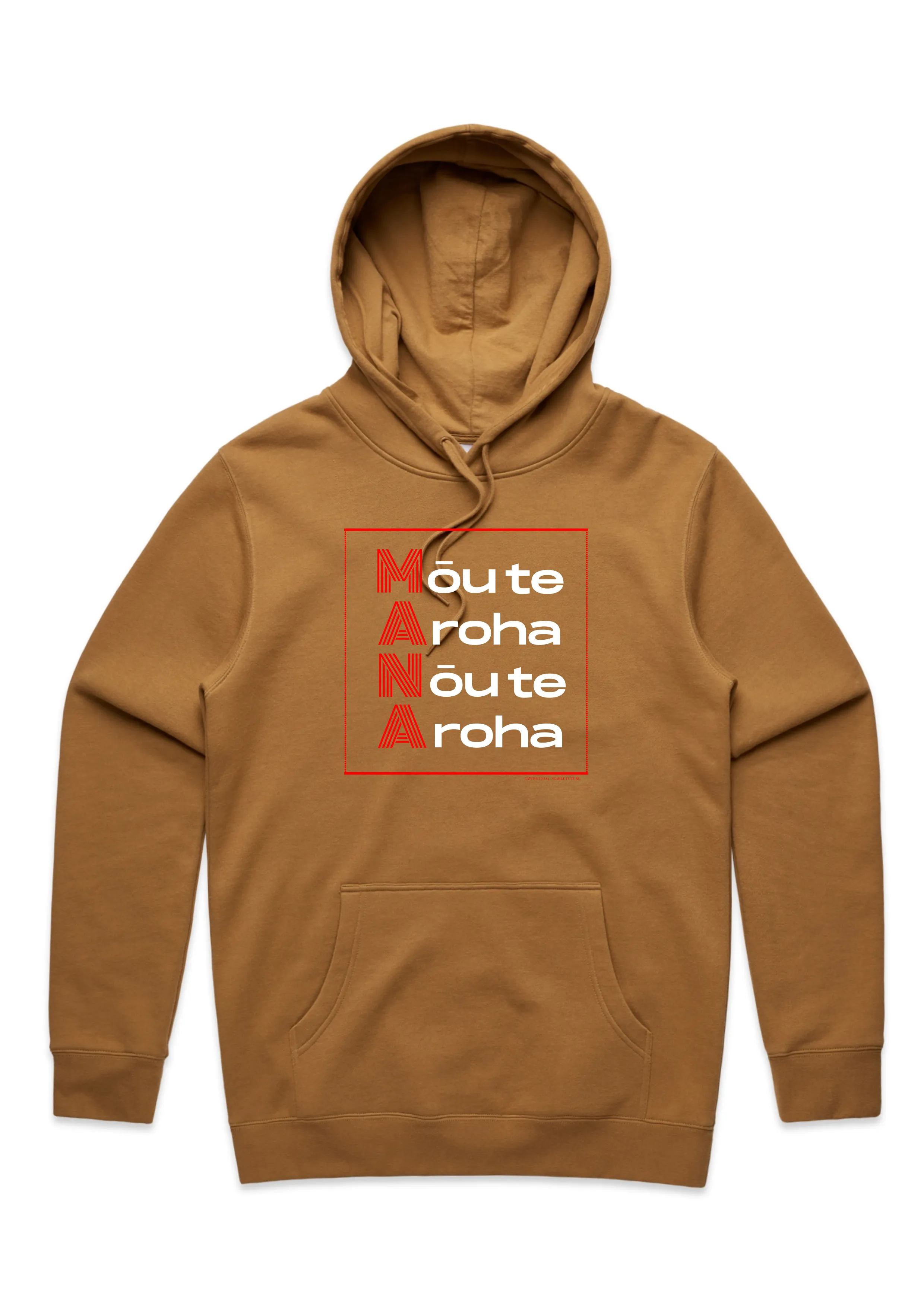 MANA AROHA – RECIPROCAL LOVE Hoodies - Mens Sizing - HEAVY WEIGHT