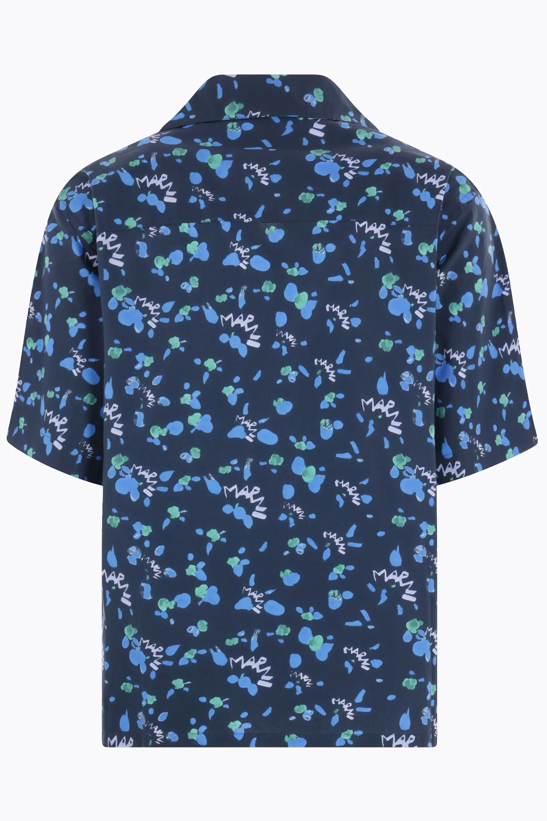 Marni Dripping poplin bowling shirt