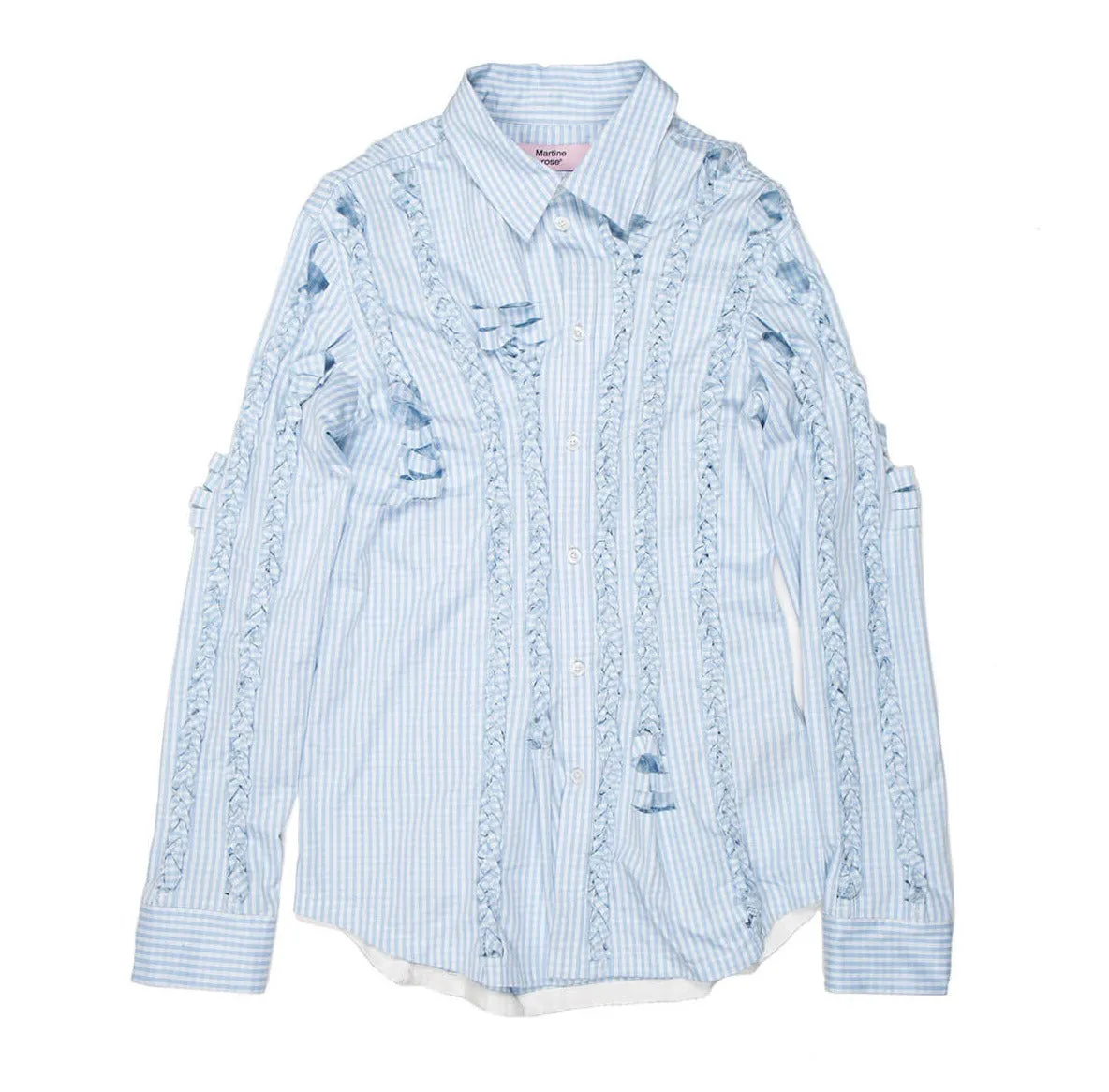 Martine Rose Knotted Detailed Poplin Shirt