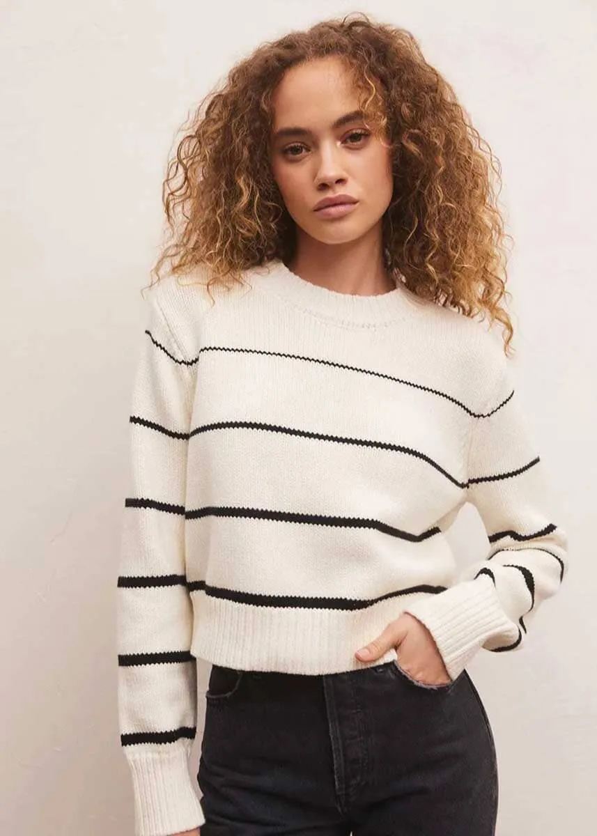 Milan Stripe Sweater - Natural