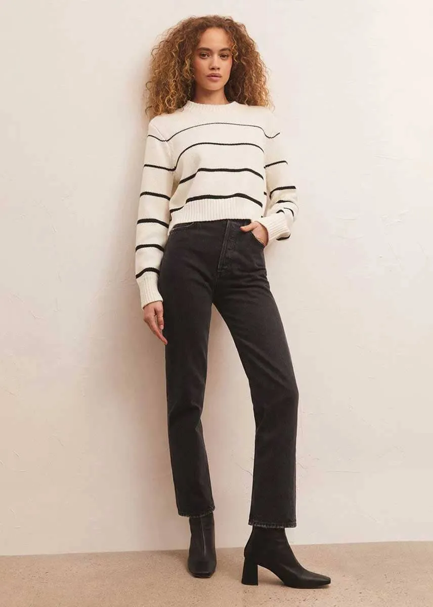 Milan Stripe Sweater - Natural