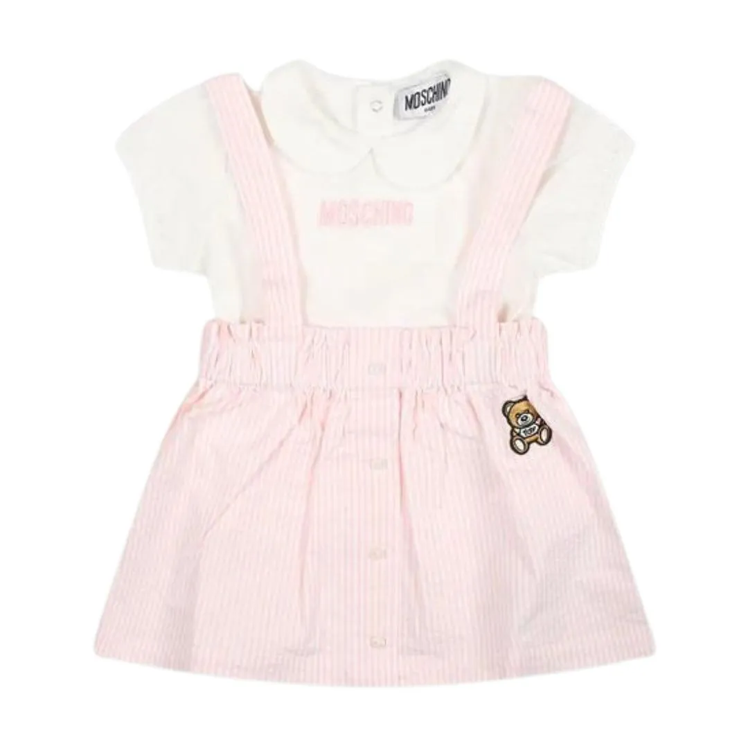 Moschino Set Blouse & Dress Pink-White