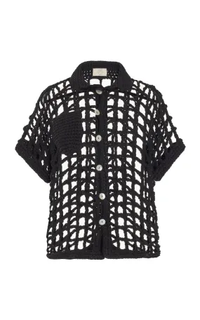 Nia Thomas Sessa Cotton Crochet Shirt