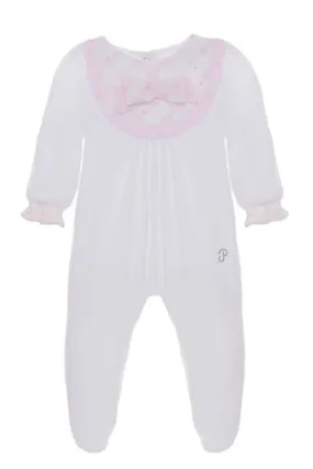 Patachou Romper Pink & White