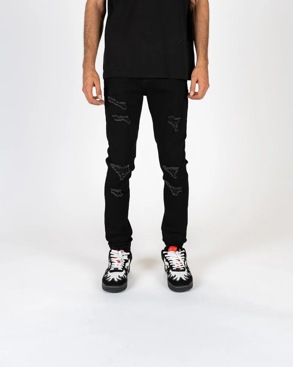 PHEELINGS ALIVE & WELL SKINNY DENIM (PH-FW23-96) JET BLACK