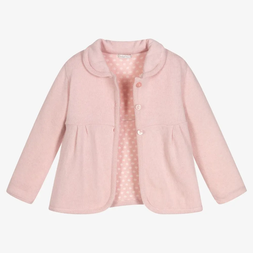 Pink Knitted Pram Coat