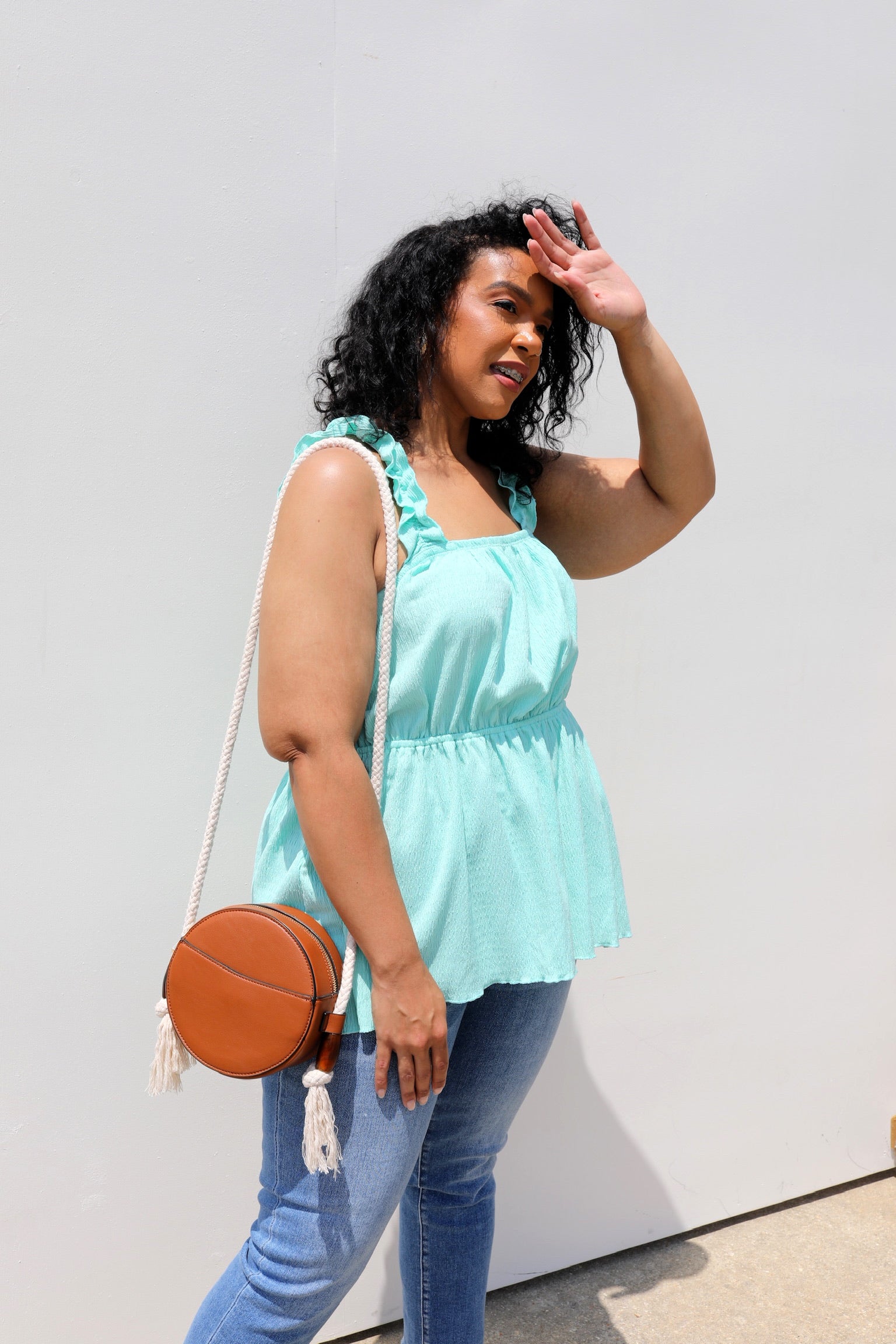 PLUS SIZE Alice Ruffle Tank Top