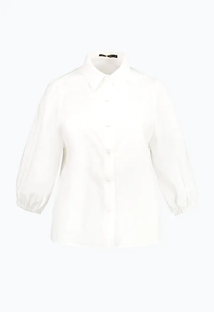 Poplin Puff Sleeve Shirt