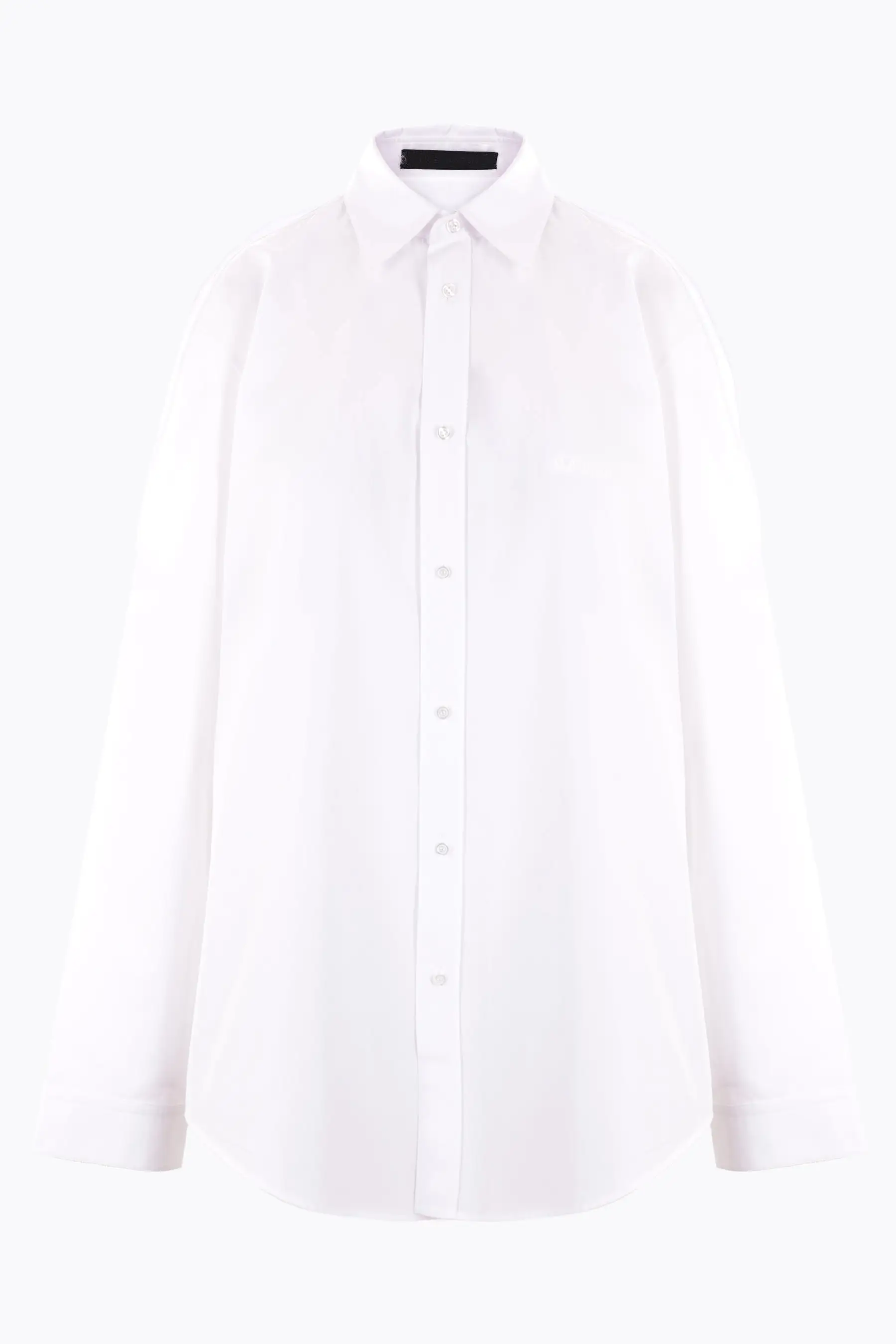 poplin shirt with cut-out