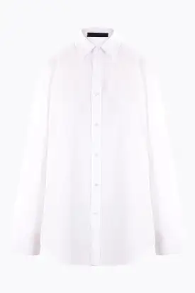 poplin shirt with cut-out