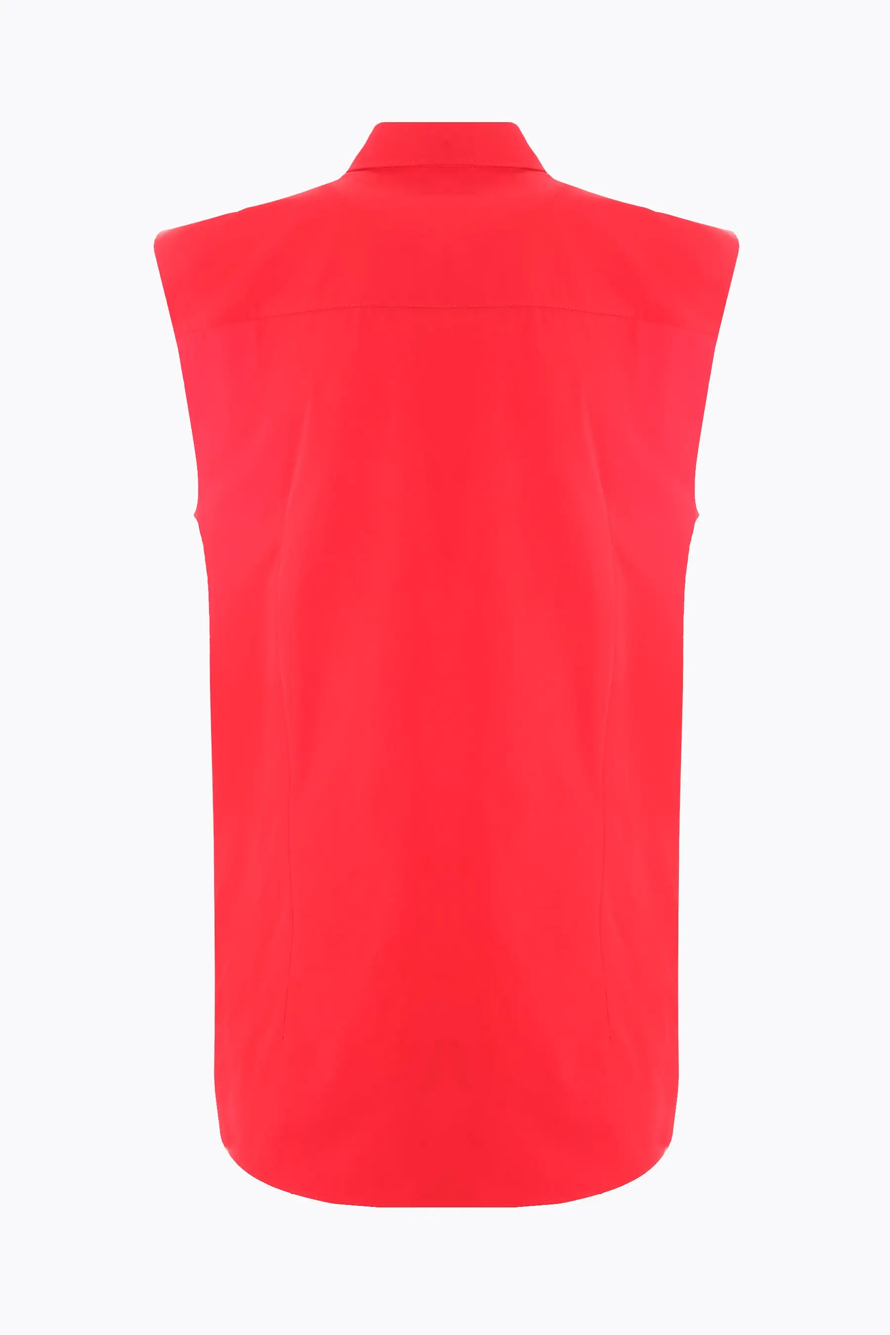 poplin sleeveless shirt