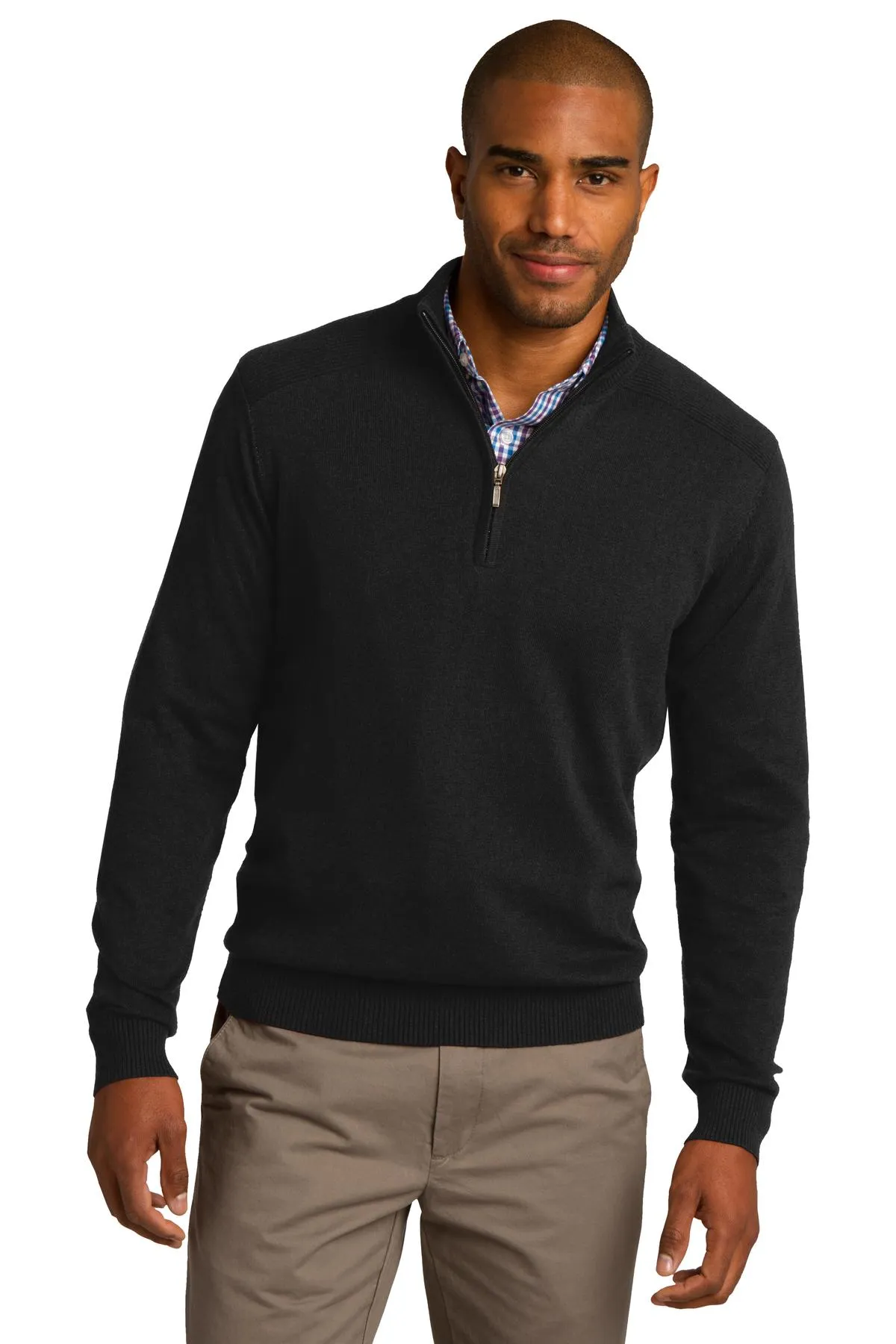 Port Authority 1/2-Zip Sweater SW290 Black