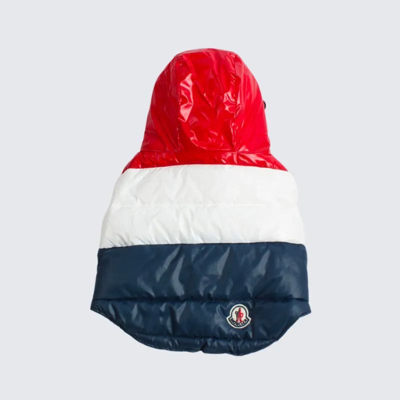 Premium Moncler Inspired Hooded Puffer Vest for Dogs | Petiboo