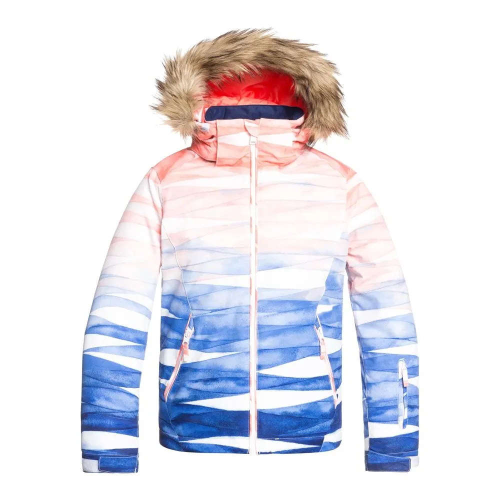 Roxy - Jet Ski Ski Jacket Kids mid denim yumi yamada print