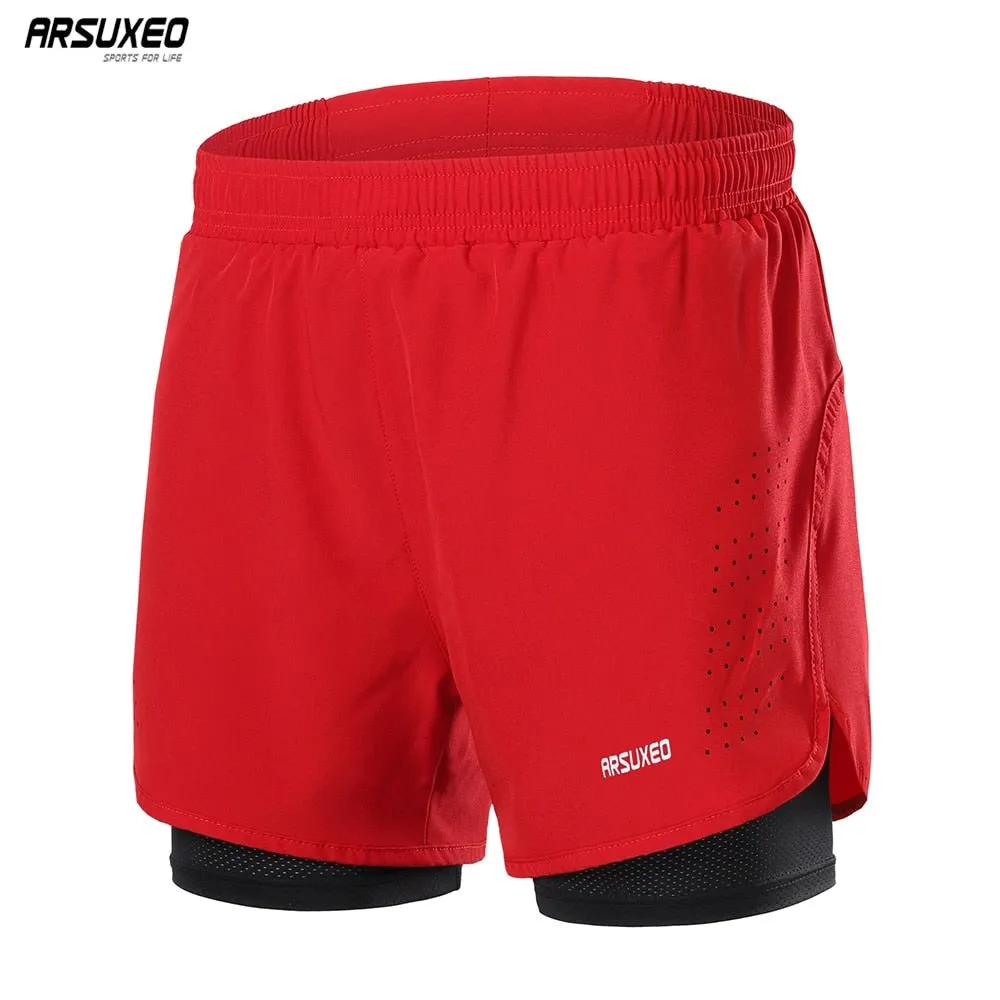 Short de sport 2 en 1 avec doublure ARSUXEO - B179