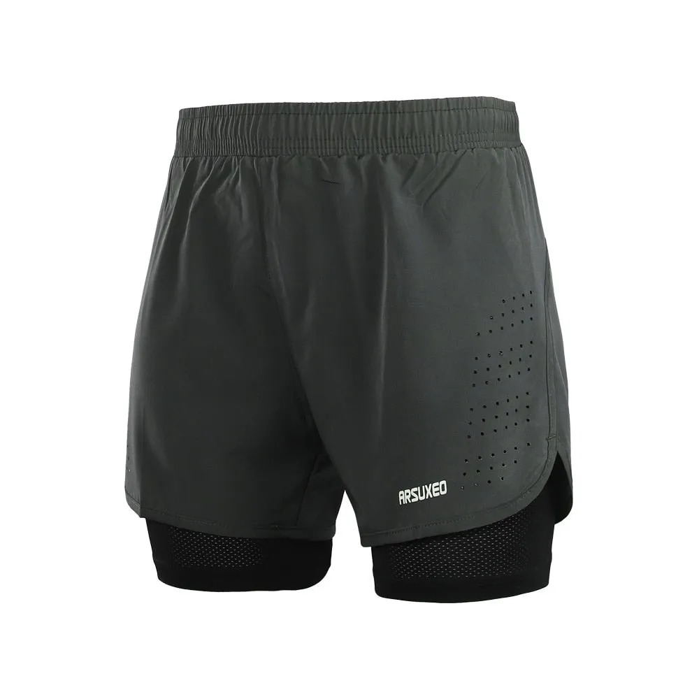 Short de sport 2 en 1 avec doublure ARSUXEO - B179