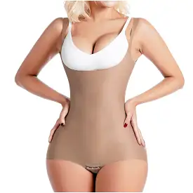 SONRYSE SP23NC | OPEN BUST DAILY USE BODYSUIT TUMMY CONTROL FOR WOMEN | ULTRA LIGHT MICROFIBER