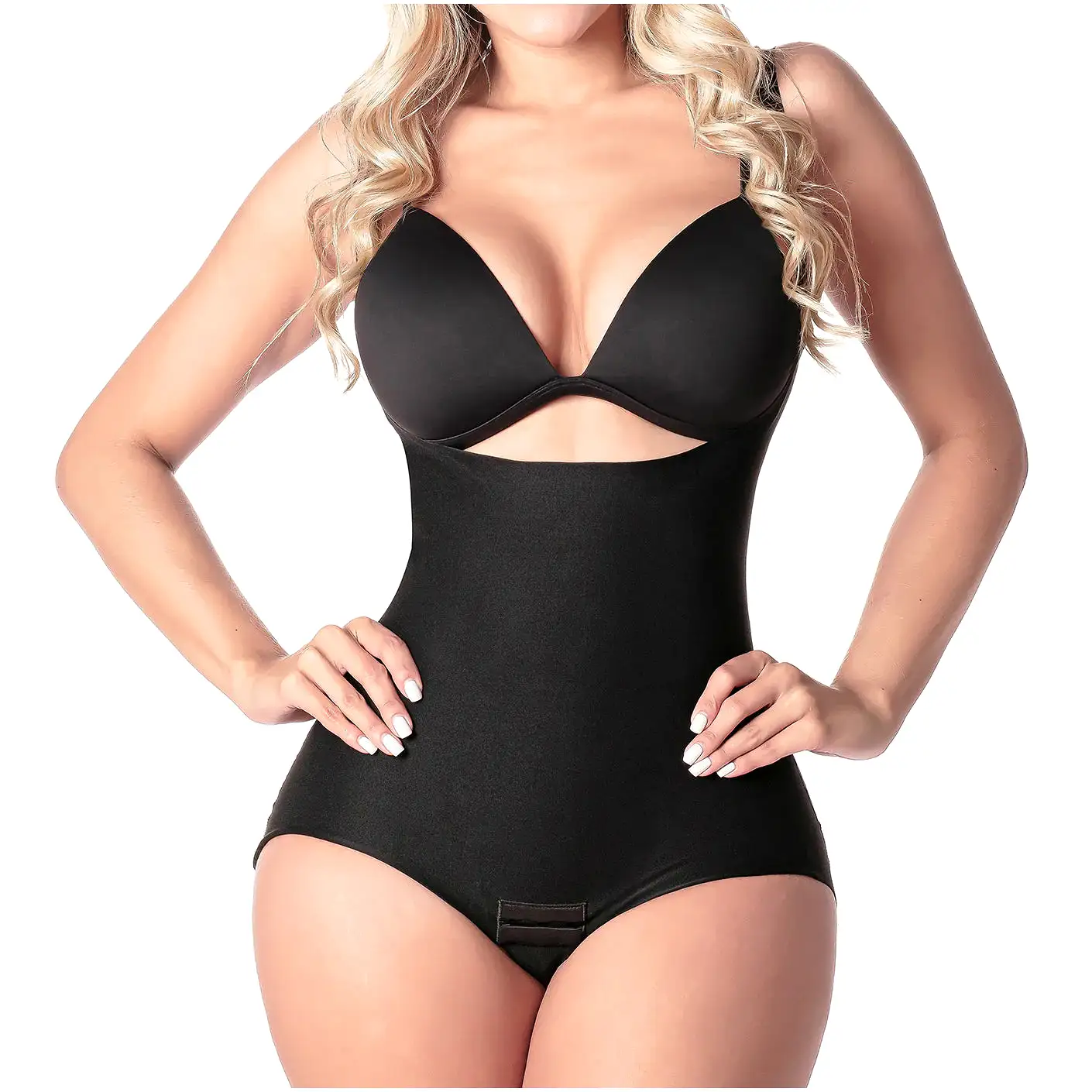 SONRYSE SP23NC | OPEN BUST DAILY USE BODYSUIT TUMMY CONTROL FOR WOMEN | ULTRA LIGHT MICROFIBER