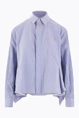 striped poplin shirt