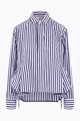 striped poplin shirt