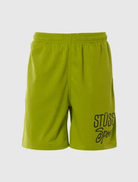 STUSSY MESH SPORT SHORT   LIME