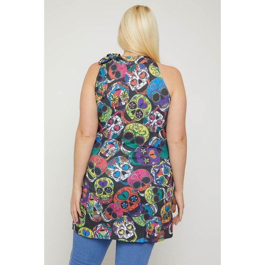 Sugar Skull Sublimation Print