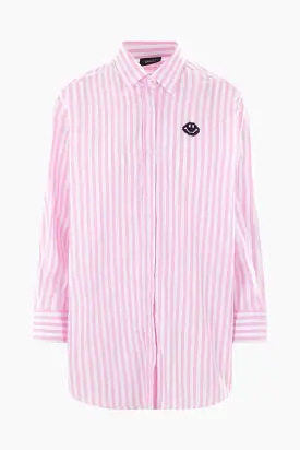 Sunbed striped poplin shirt