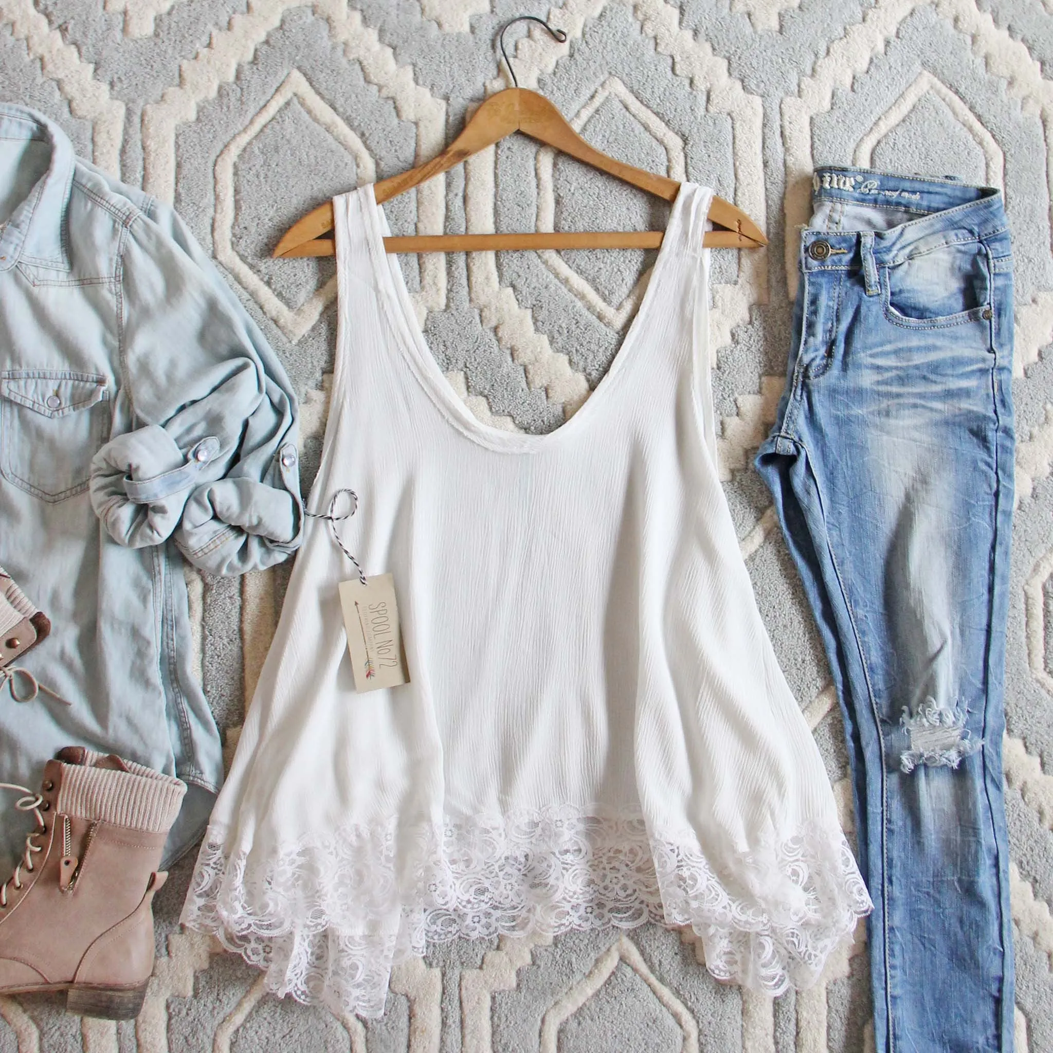 Sweet Lace Layering Tank