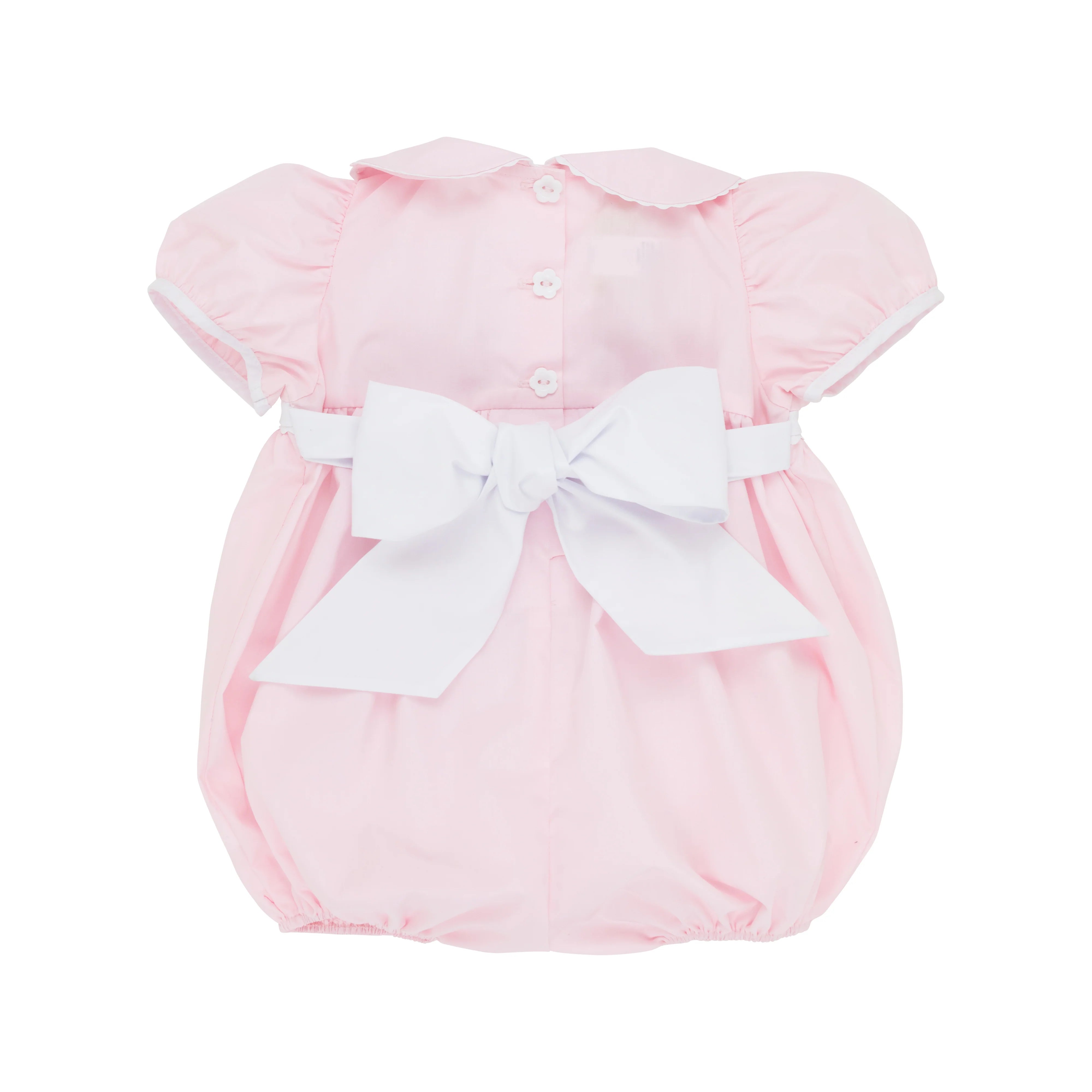 The Beaufort Bonnet Company - Palm Beach Pink & Worth Avenue White Cindy Lou Sash Bubble