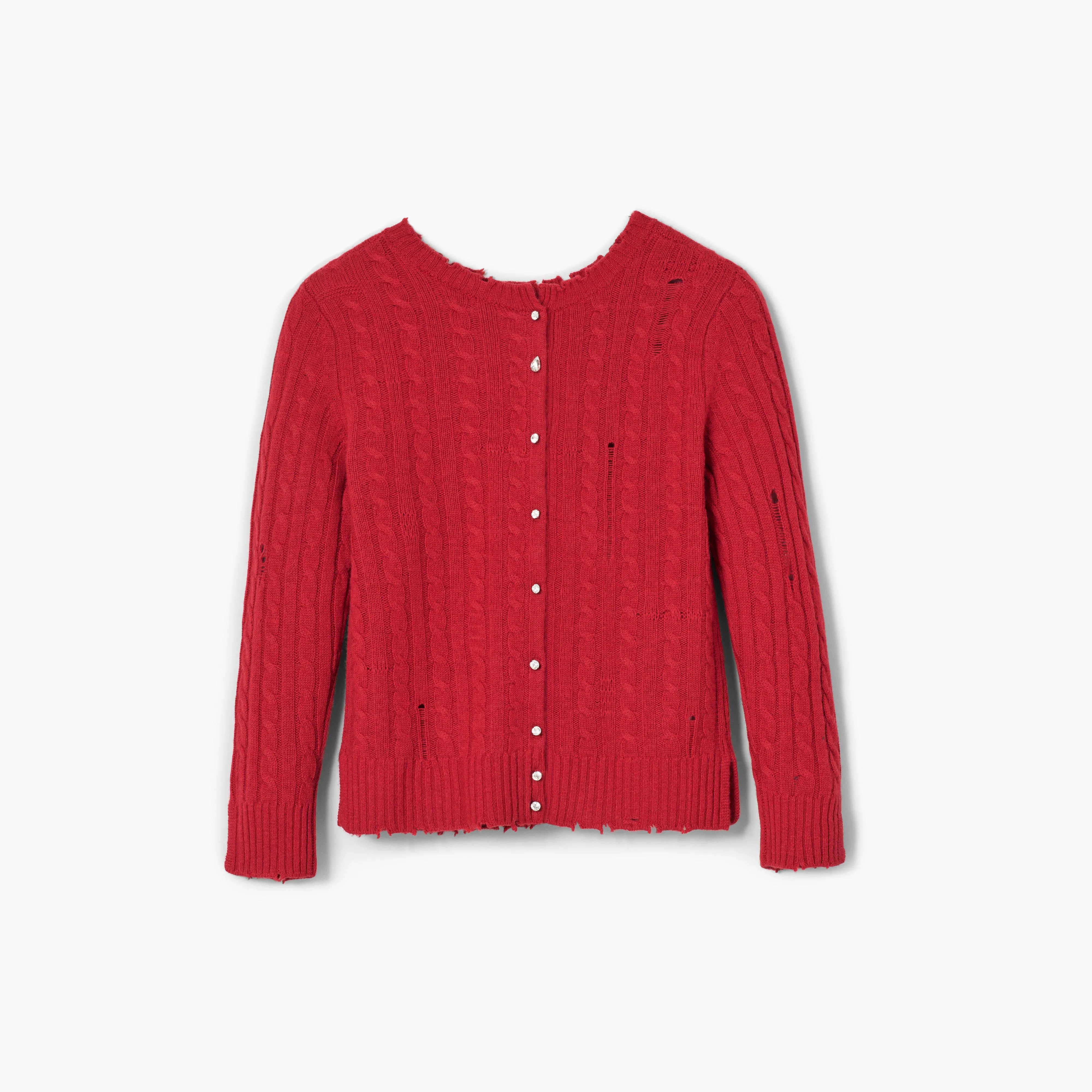 The Shrunken Cashmere Cable Cardigan