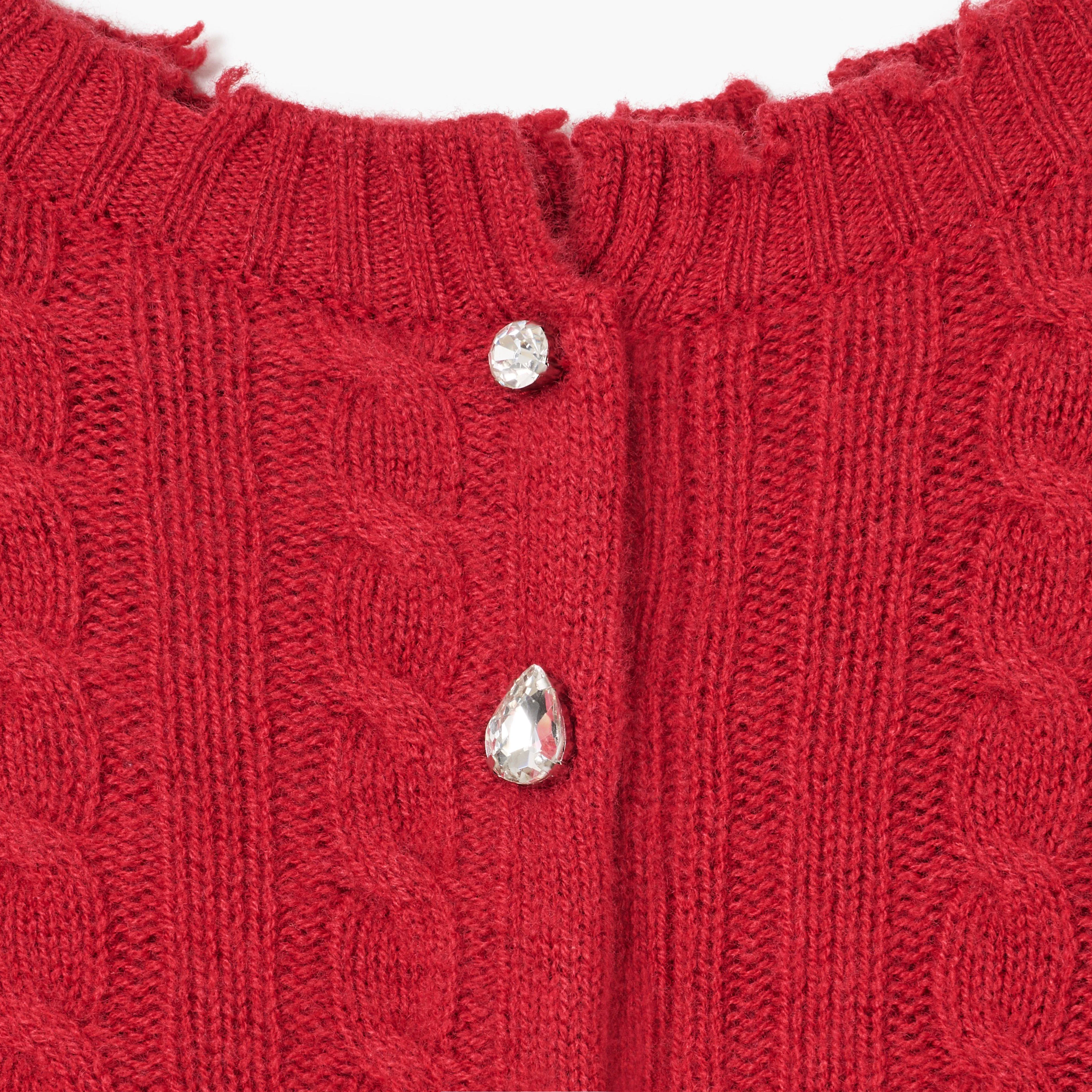 The Shrunken Cashmere Cable Cardigan