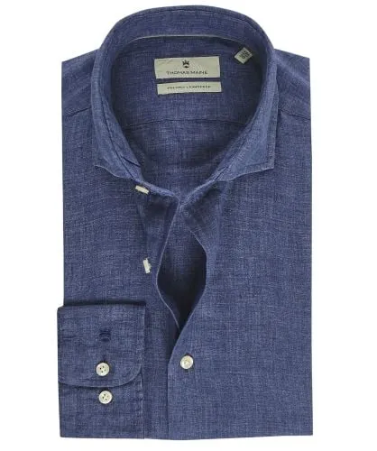 Thomas Maine Tailored Fit Linen Shirt