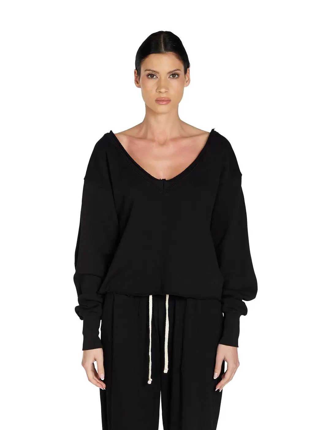 Veronica Double V Roll Neck