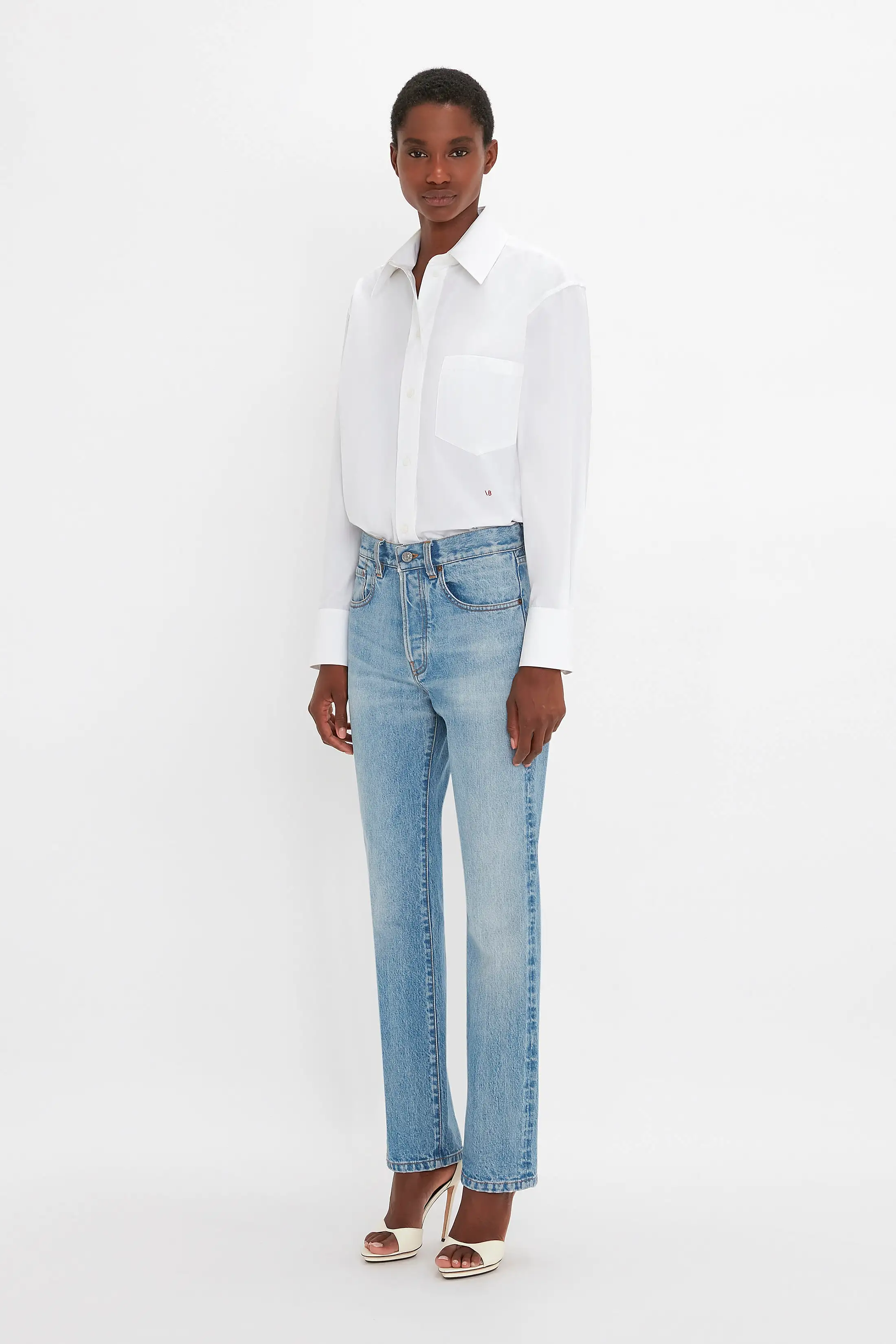 Victoria Mid-Rise Jean In Light Blue