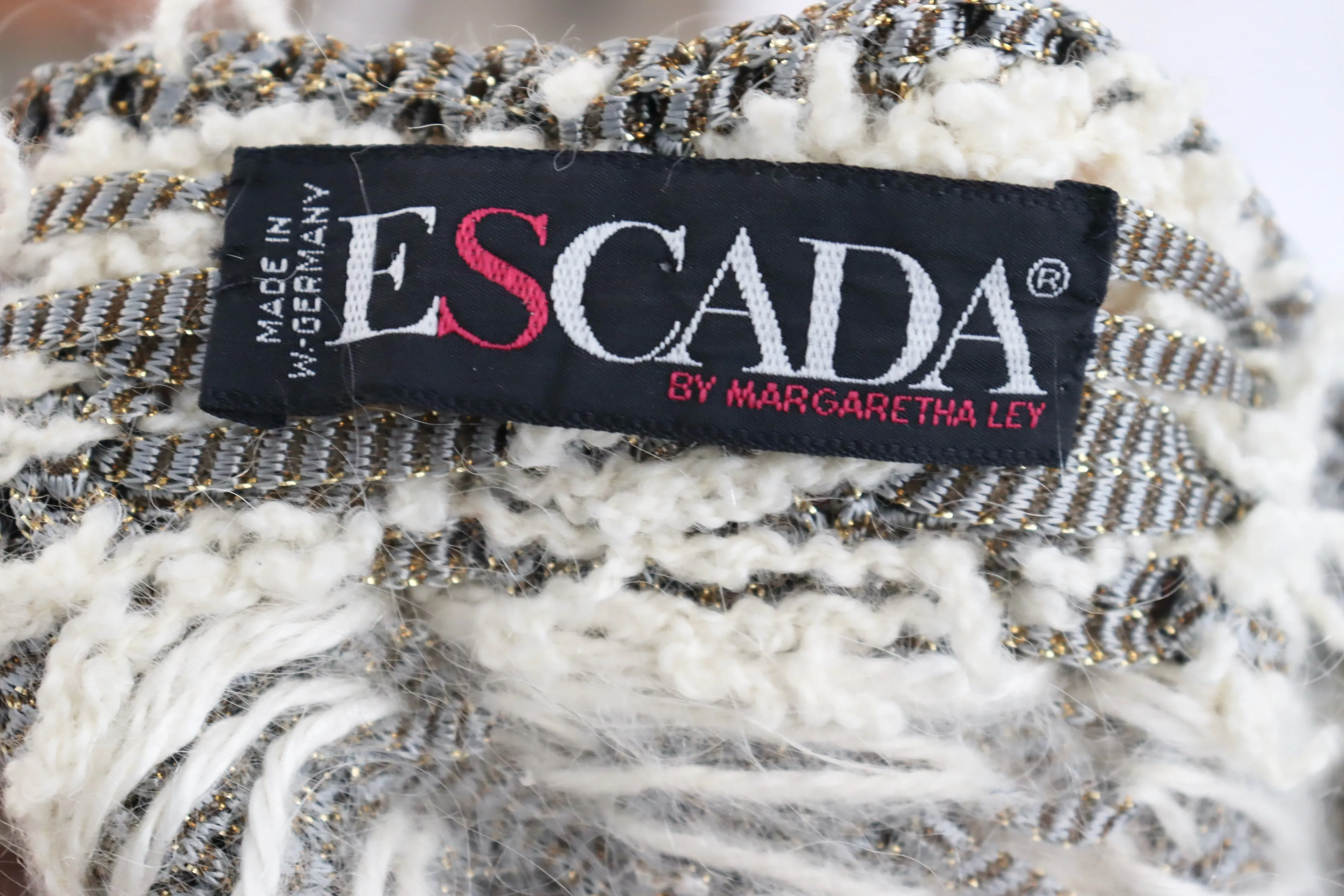 Vintage 80's ESCADA Textured Knit Sweater