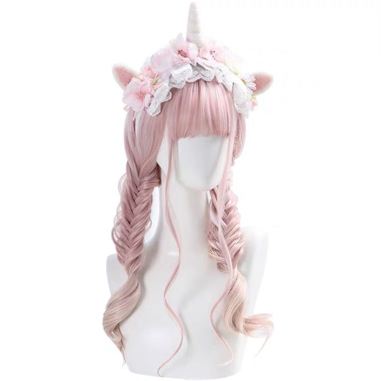 White cream pink wigs Eve’s dream