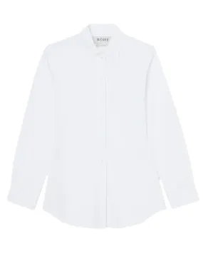 White Shaped Poplin Shirt